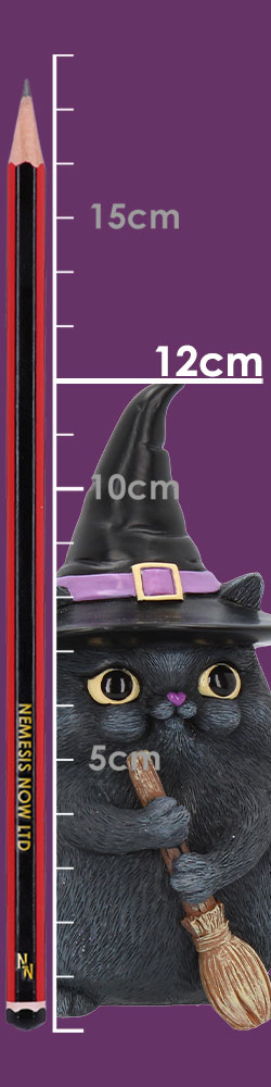 Lucky Black Cat 12cm