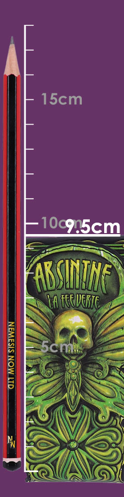 Absinthe - La Fee Verte Embossed Purse 18.5cm