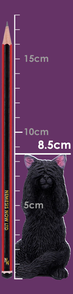 Three Wise Felines 8.5cm