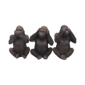 Three Wise Gorillas 13cm