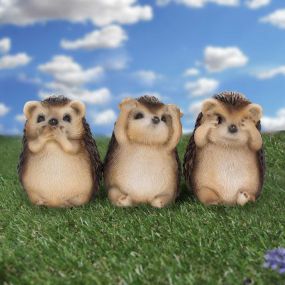 Three Wise Hedgehogs 9cm
