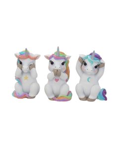 Three Wise Cutiecorns 9.5cm Unicorns Beliebte Produkte - Licht