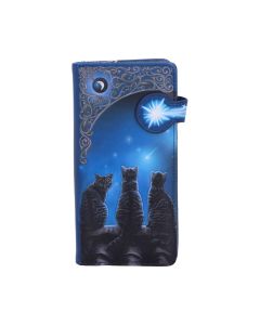 Wish Upon a Star Embossed Purse (LP) 18.5cm Cats Lisa Parker