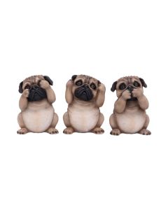 Three Wise Pugs 8.5cm Dogs Gift Ideas