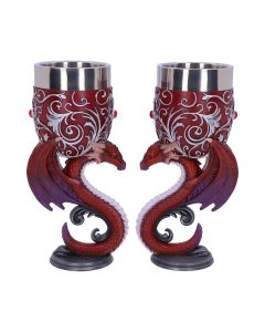 Dragons Devotion Goblets 18.5cm (Set of 2) Dragons Gifts Under £100