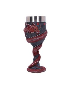 Dragon Coil Goblet Red 20cm Dragons Goblets