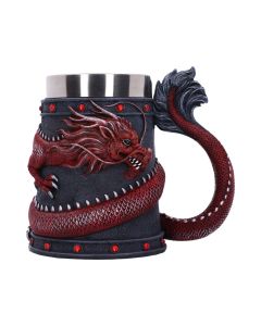 Dragon Coil Tankard Red 16cm Dragons Year Of The Dragon