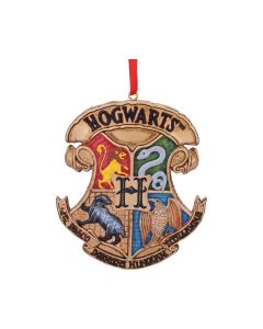 Harry Potter Hogwarts Crest Hanging Ornament 8cm Fantasy Gifts Under £100