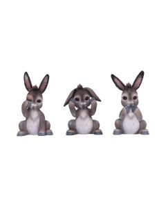 Three Wise Donkeys 11cm Animals Statues Small (Under 15cm)
