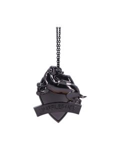 Harry Potter Hufflepuff Crest (Silver) Hanging Ornament 6cm Fantasy Gifts Under £100