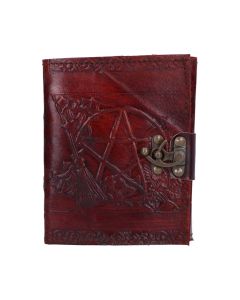Pentagram Leather Emboss Journal+Lock(SIW) Witchcraft & Wiccan Out Of Stock