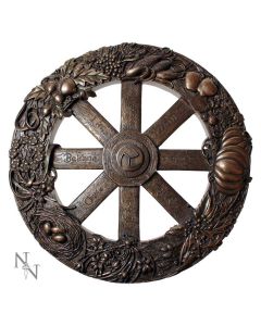 Wheel Of The Year Plaque 25cm Witchcraft & Wiccan Summer Solstice