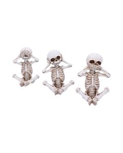 Three Wise Skellywags 13cm (Set of 3) Skeletons Stock Arrivals