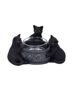 Familiar Trio Tea Light Holder 10cm Cats Mother's Day