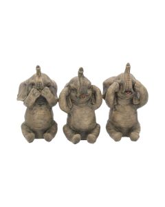 Three Wise Elephants 16cm Elephants Statues Medium (15cm to 30cm)