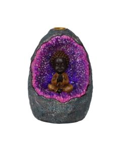 Zen Geode Backflow Incense Burner 14.5cm Buddhas and Spirituality Verkaufte Artikel