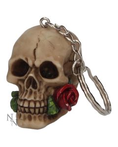 Rose From The Dead Keyrings (Pack of 6) 4.6cm Skulls Schädel