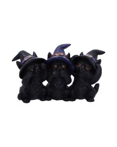 Three Wise Black Cats 11.5cm Cats Geschenkideen