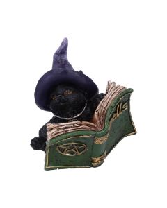 Kitty's Grimoire (Green) 8.2cm Cats Statues Small (Under 15cm)