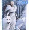 Winter Guardians Embossed Purse (AS) 18.5cm Wolves Gifts Under £100