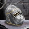Bascinet Helmet (Pack of 3) 20.5cm x 27cm x 15cm History and Mythology Gifts Under £100