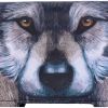 Guardian Wolf Embossed Purse 18.5cm Wolves Künstler Wölfe
