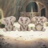 Three Baby Elephants 8cm Elephants Wieder auf Lager