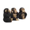 Three Wise Chimps 8cm Apes & Primates Statues Small (Under 15cm)