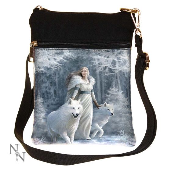 Winter Guardians (AS) Shoulder Bag 23cm Wolves Gifts Under £100