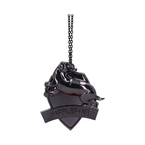 Harry Potter Hufflepuff Crest (Silver) Hanging Ornament 6cm Fantasy Gifts Under £100