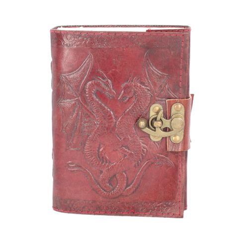 Double Dragon Leather Embossed Journal & Lock Dragons Wieder auf Lager