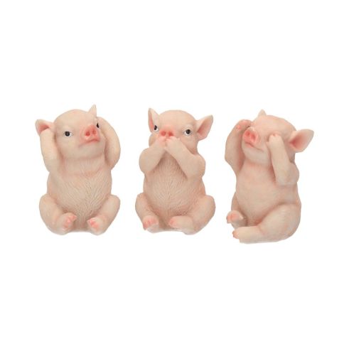 Three Wise Pigs 9.5cm Animals Gifts Under £100