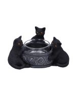Familiar Trio Tea Light Holder 10cm Cats Gifts Under £100